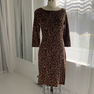 LAUREN Ralph Lauren gorgeous leopard  sweater dress